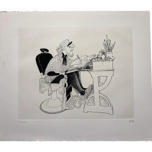 Self Portrait in Barber Chair, 1989